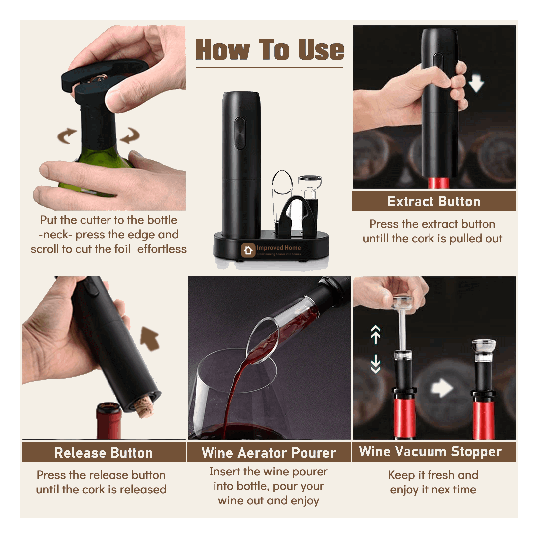 ImprovedHome™ Automatic Wine Bottle Opener