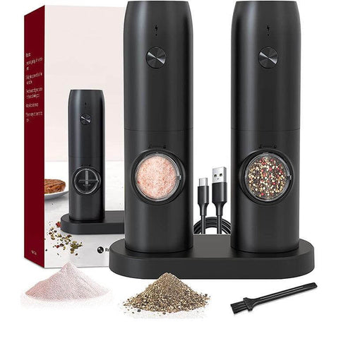 ImprovedHome™ Salt And Pepper Grinder Rechargeable Set